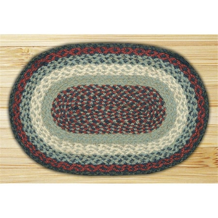 Capitol Importing Co Capitol Importing Blue-Burgundy - 10 in. x 15 in. Oval Swatch 00-015